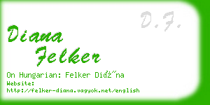 diana felker business card